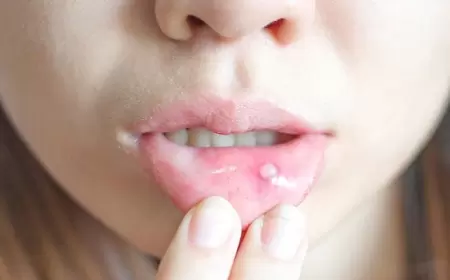 Ağızda xoralar (stomatit) Ağız içinde yara