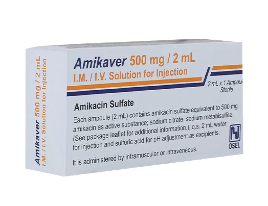 Amikaver 500 mg ampul