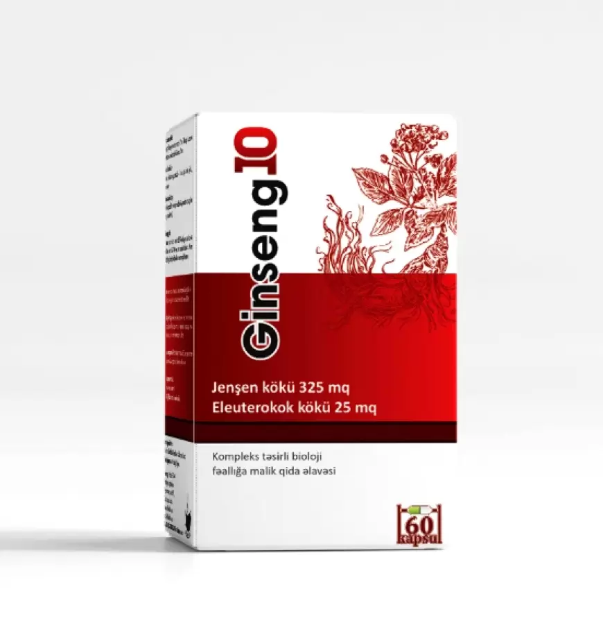 Ginseng10 kapsul nə üçündür? tərkibi və qiyməti