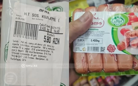 "Halal" markası vurulmuş məhsulun tərkibində DONUZ PİYİ VAR? - Qurumlardan AÇIQLAMA
