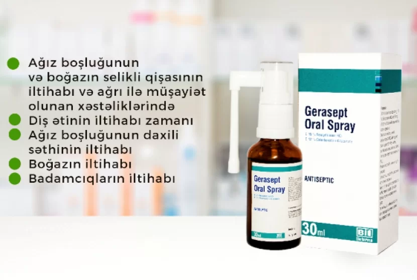 Gerasept sprey istifadə qaydası necədir?