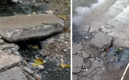 Bakıda küçəyə axıdılan maddə nədir? - VİDEO