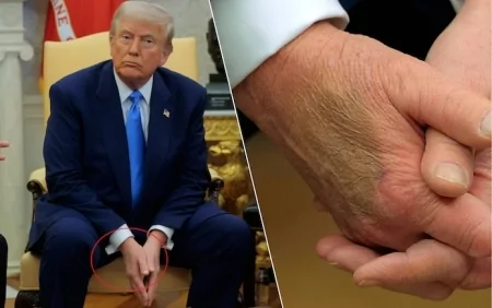 Trampın əlindəki ləkənin sirri – Ağ Ev açıqladı