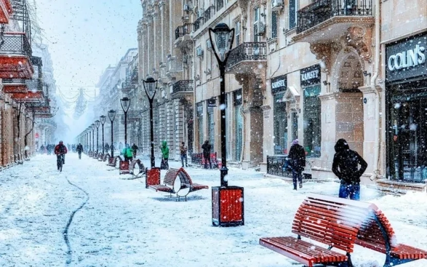 Hava kəskin dəyişir Martın 1-i QAR YAĞIŞI, ŞAXTA- XƏBƏRDARLIQ